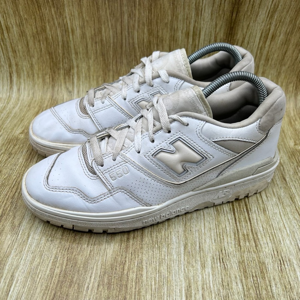 New Balance 550 Women's Size 9.5 White Shoes Sneakers Leather Low Top Bbw550ws View 3